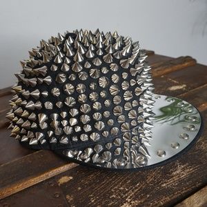 Studded Spike Snapback Cap